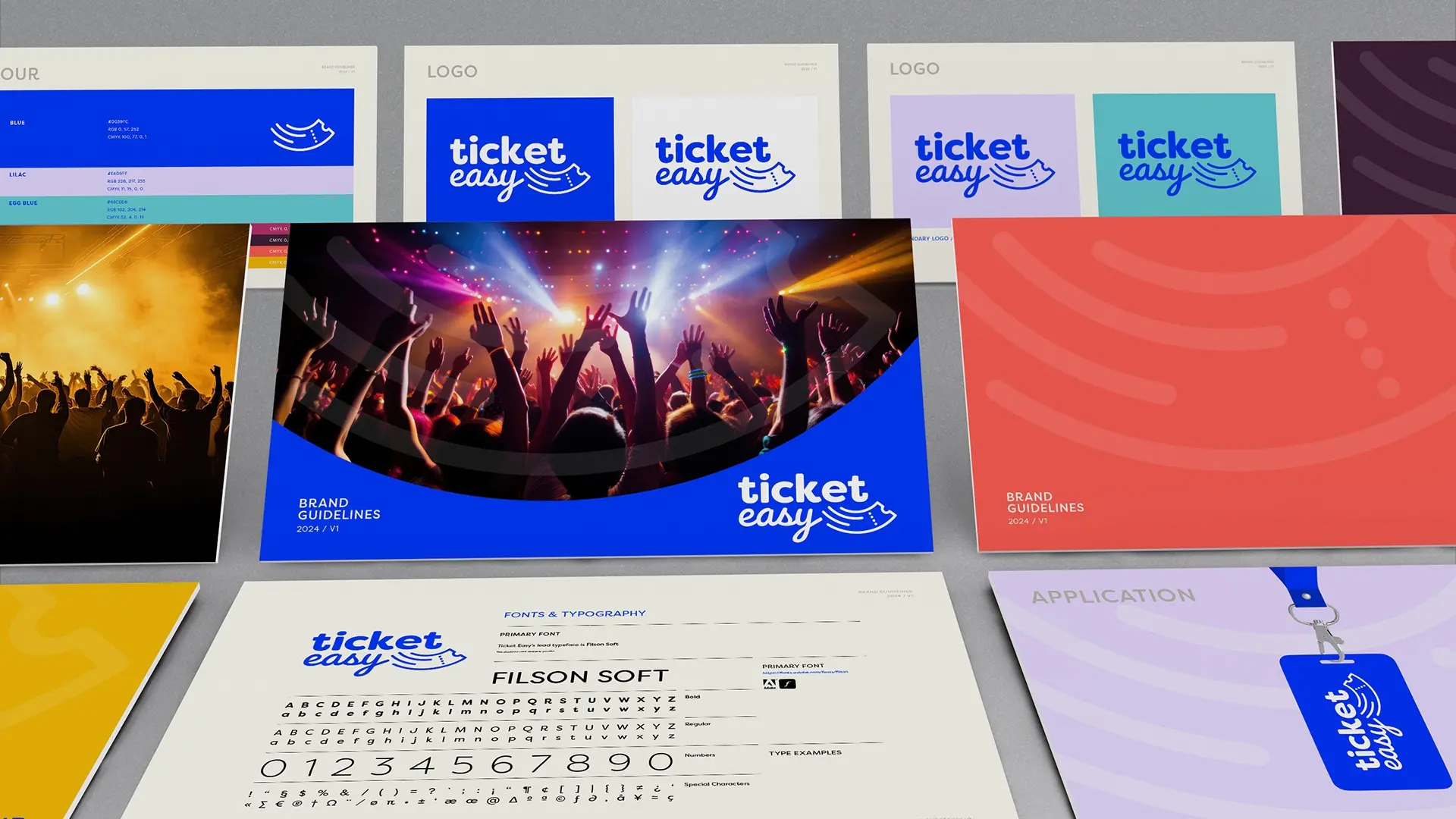 Ticket Easy brand identity and guidelines presentation